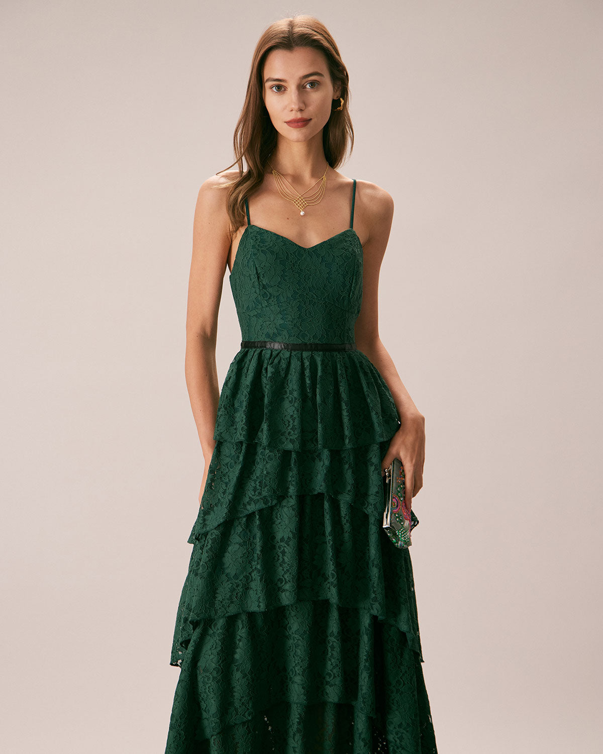 Elegant Green Sweetheart Neckline Maxi Dress for Women - Perfect for Weddings, Parties & Summer Vacations