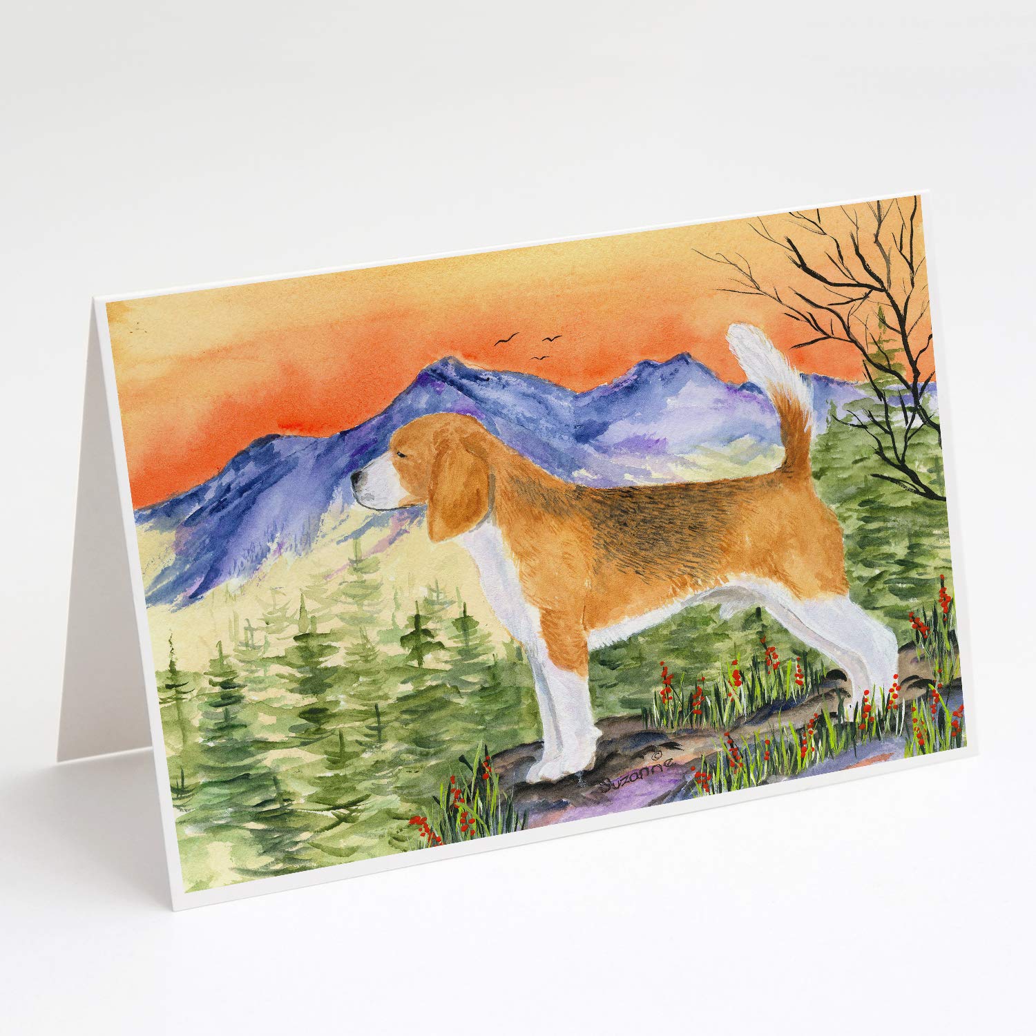 Beagle Greeting Cards Pack of 8 - Blank A7 Note Cards (5x7) with Envelopes - Whimsical Dog Lover Stationery for Birthdays, Thank You Notes & Special Occasions