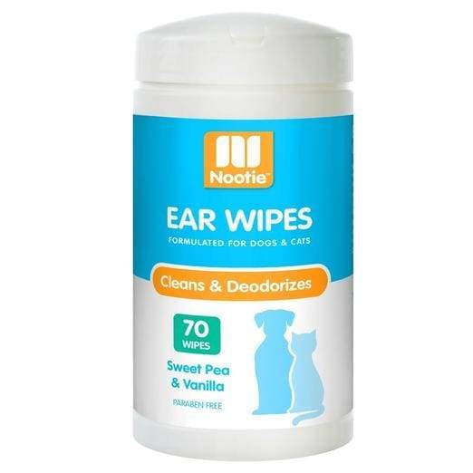 Nootie Cat & Dog Ear Wipes - Gentle Cleaning for Pets (3 Fresh Scents) | Prevent Ear Infections & Remove Dirt | Perfect for Grooming & Daily Pet Care