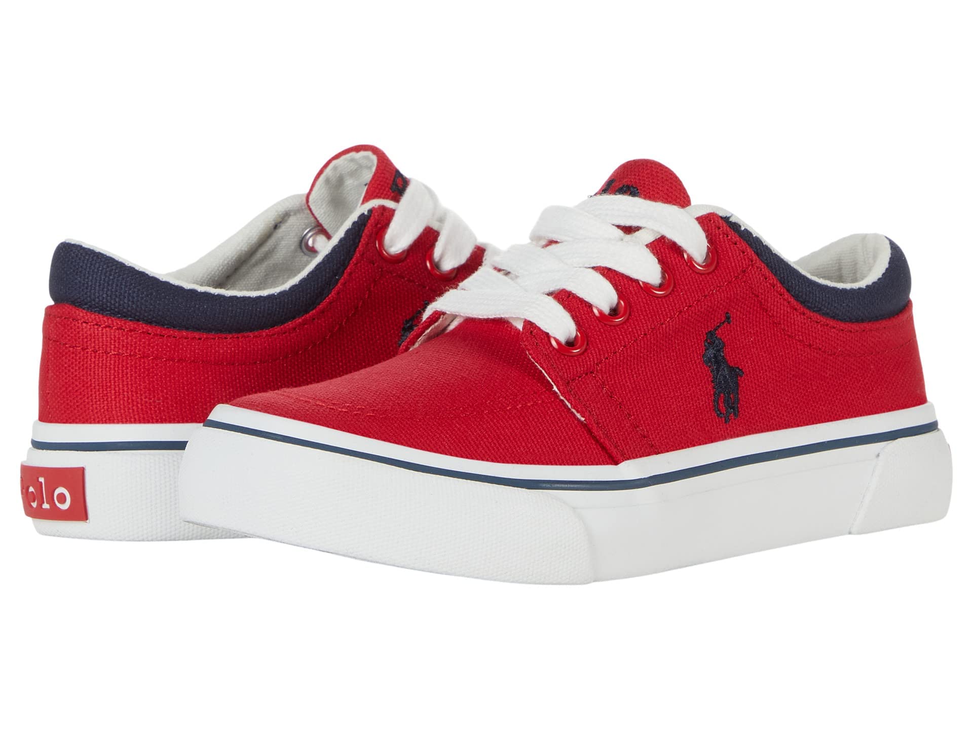 Ralph Lauren Boys' Faxson X Sneakers - Stylish & Comfortable Kids' Shoes for School, Play & Everyday Wear