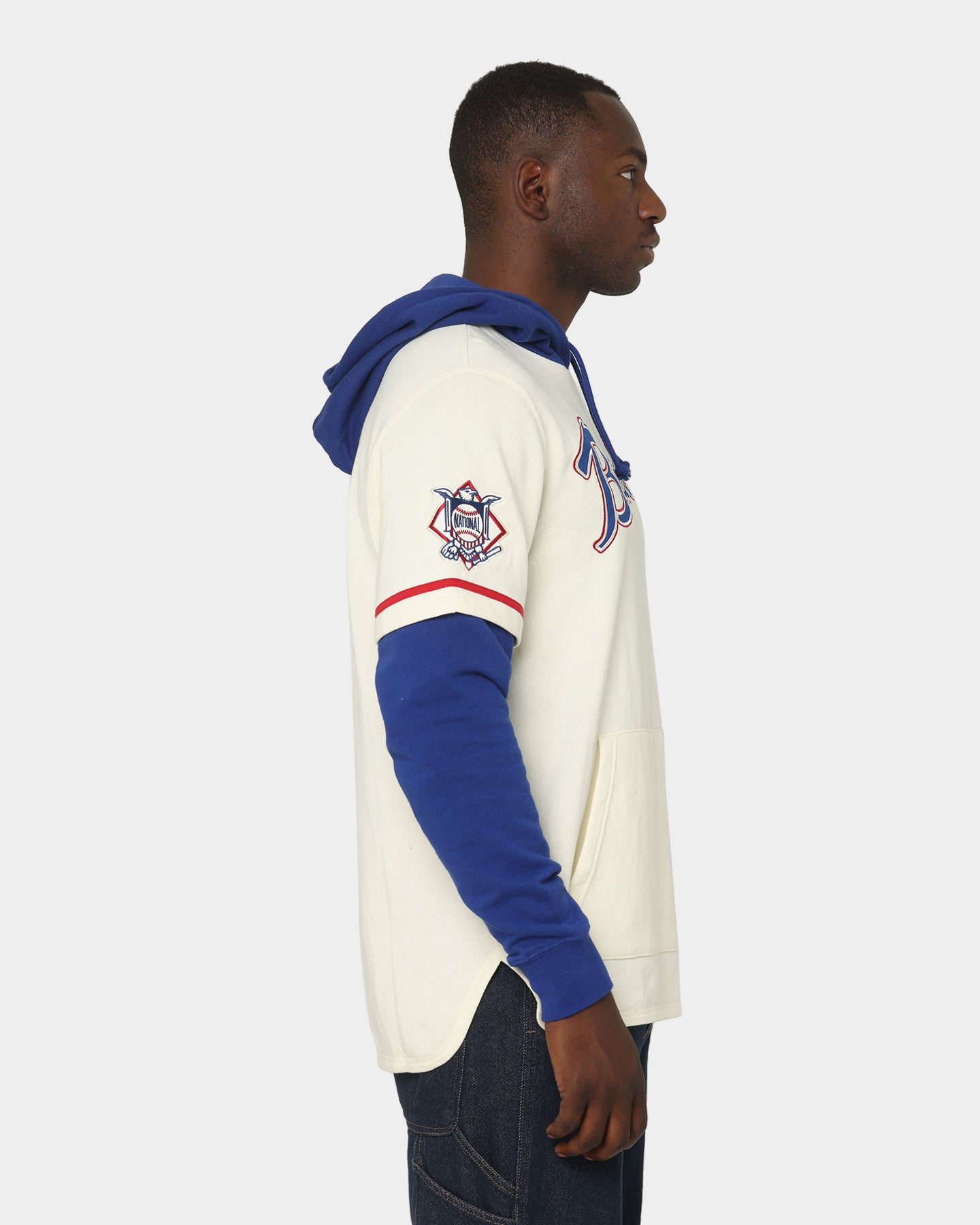 47 Brand Atlanta Braves Shortstop Hoodie Cream - Cozy MLB Fanwear for Men & Women - Perfect for Game Day, Casual Wear & Outdoor Activities