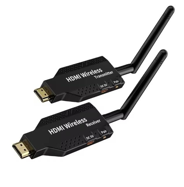 50M Wireless HDMI Extender - Plug & Play 1080P HD Transmitter & Receiver for Laptop to TV - Perfect for Home Theater, Gaming & Office Presentations