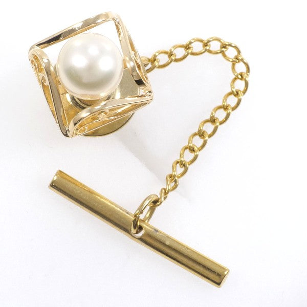 18K Yellow Gold Pearl Pin Brooch - Elegant Alloy Brooch for Women, Vintage Pearl Jewelry for Dresses, Weddings & Special Occasions