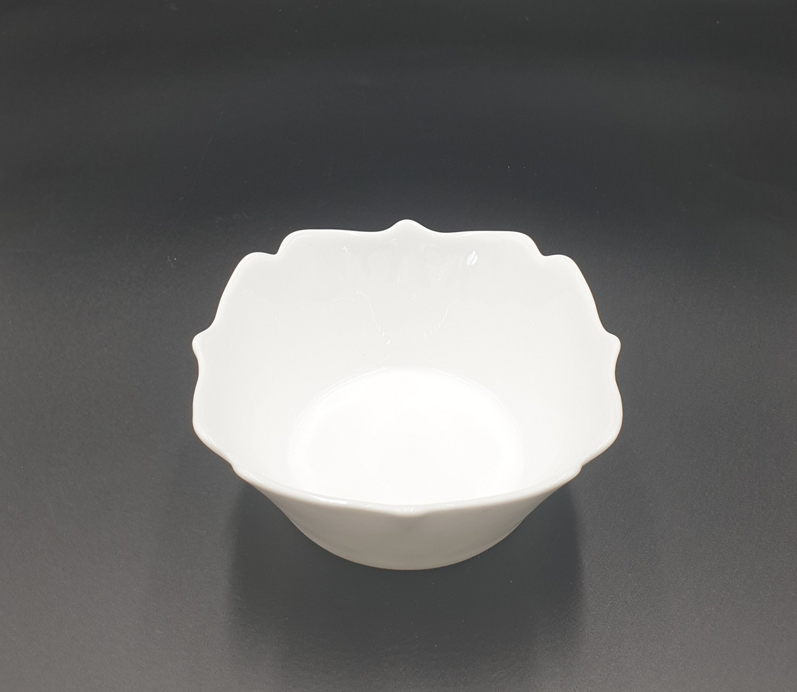 4.75x2 Deep Opal Square Bowl - Elegant Serving Dish for Desserts, Salads & Home Decor