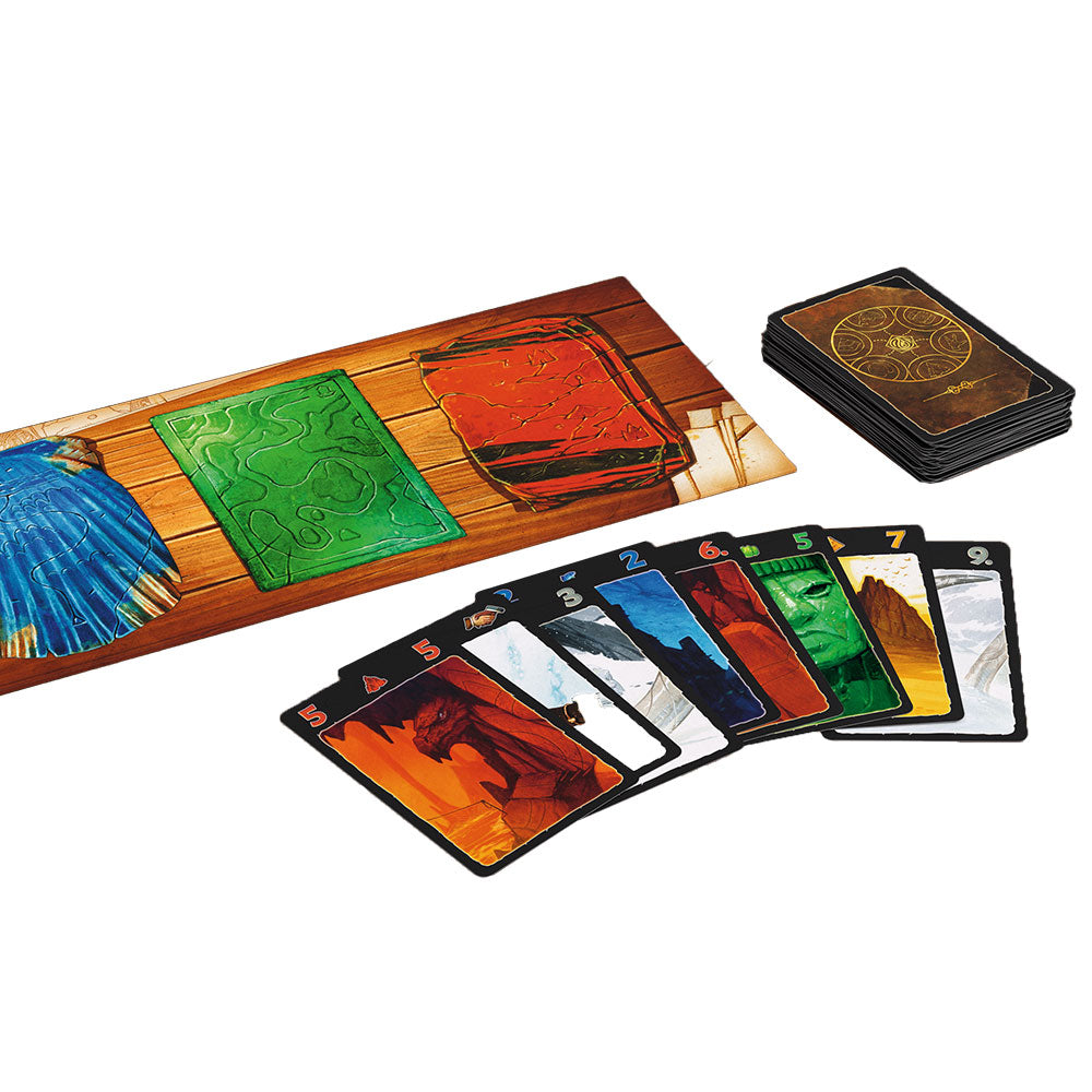 Lost Cities Card Game with 6th Expansion - Family Strategy Board Game for 2 Players | Perfect for Game Nights, Travel & Camping Adventures