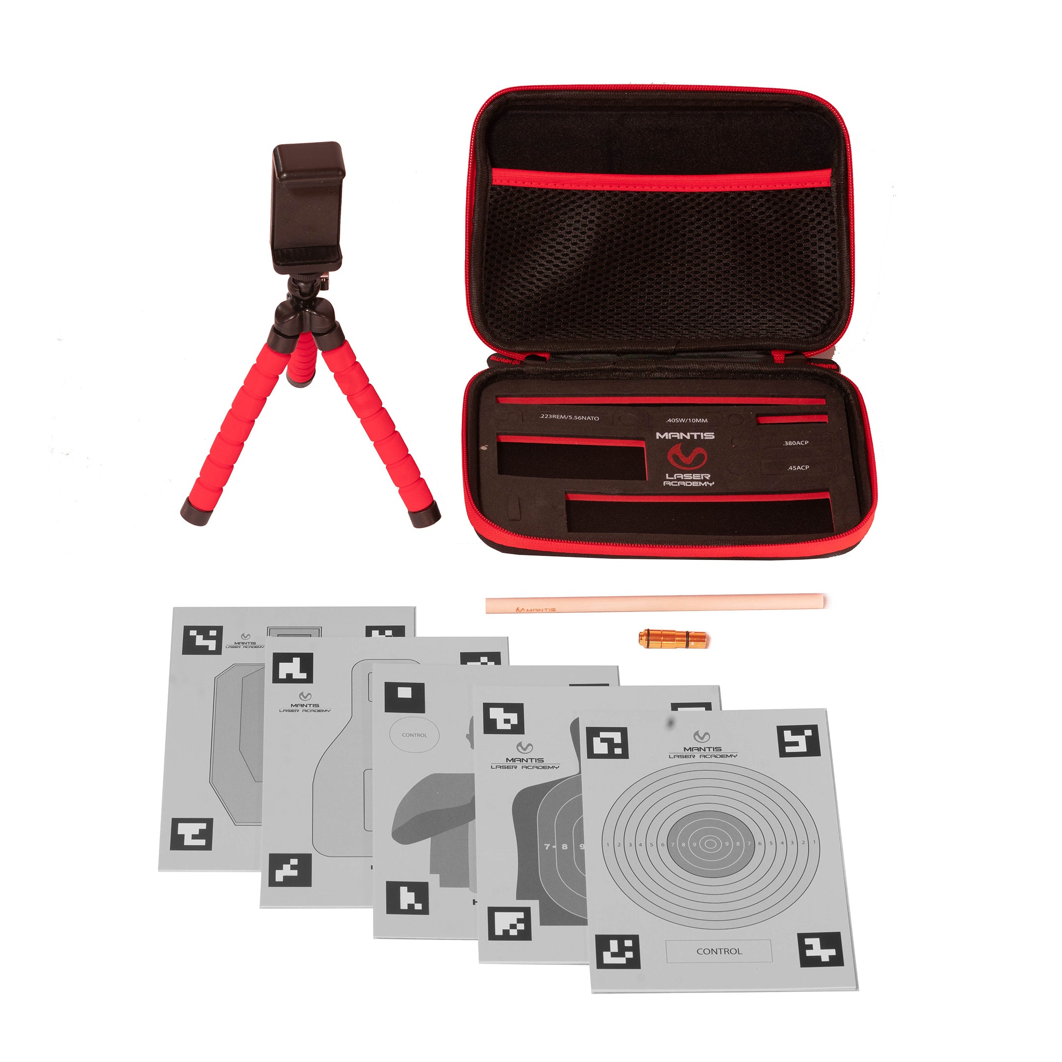 MantisX Laser Academy Training Kit - Portable Dry Fire Training System for Pistols & Rifles | Improve Shooting Accuracy at Home or Range | Perfect for Beginners & Professionals
