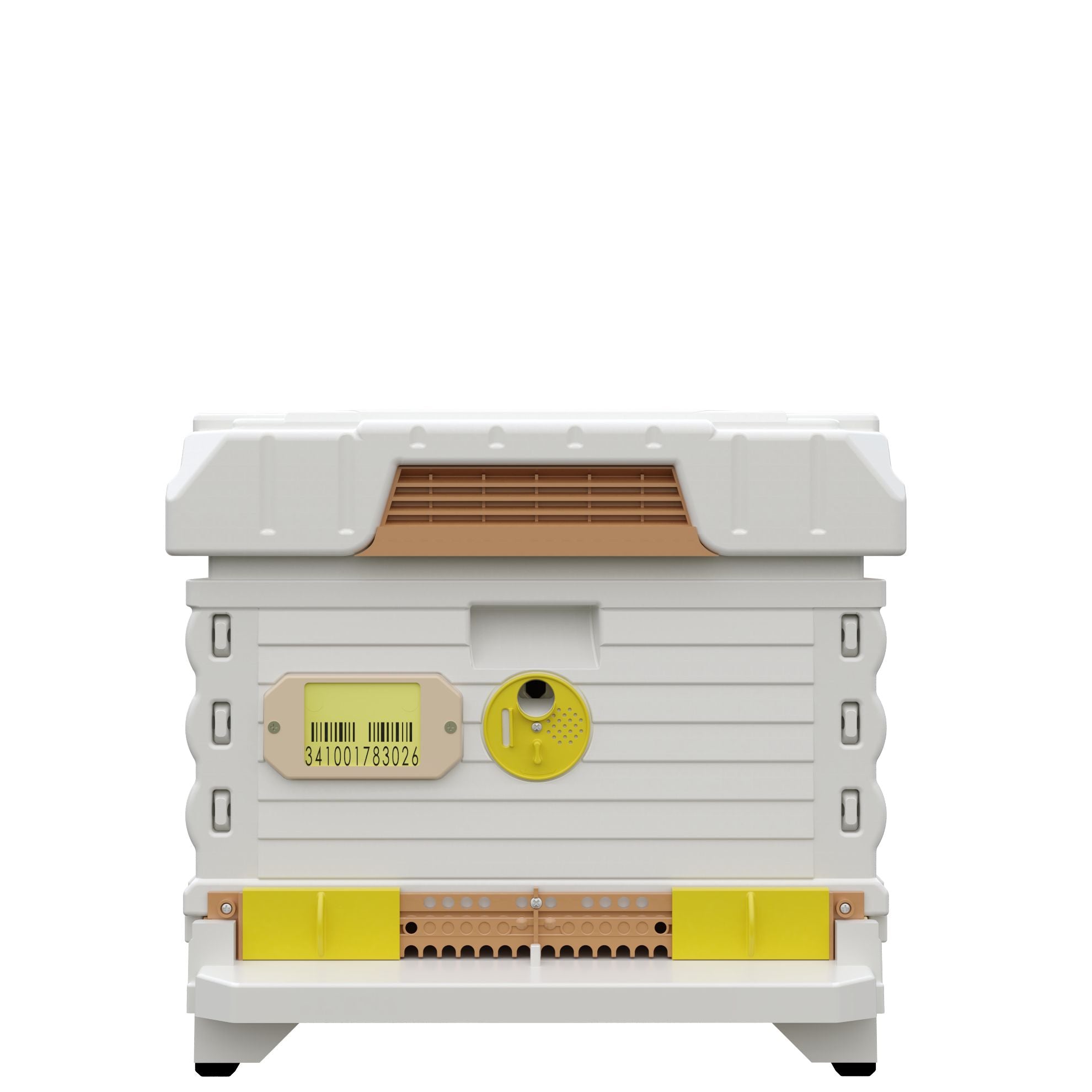 Premium Ergo PLUS White Single Brood Box Beehive Set - Durable Bee Keeping Supplies for Honey Production & Pollination (Ideal for Backyard Beekeepers & Gardeners)