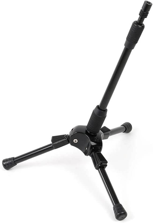 Triad Orbit T1 Short Tripod Microphone Stand - Compact & Adjustable Studio Mic Stand for Podcasting, Voice Recording & Live Streaming