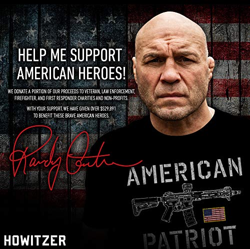 Men's Howitzer Blue Line Police Support T-Shirt - Law Enforcement Apparel for Officers & First Responders - Perfect for Duty, Training & Showing Support