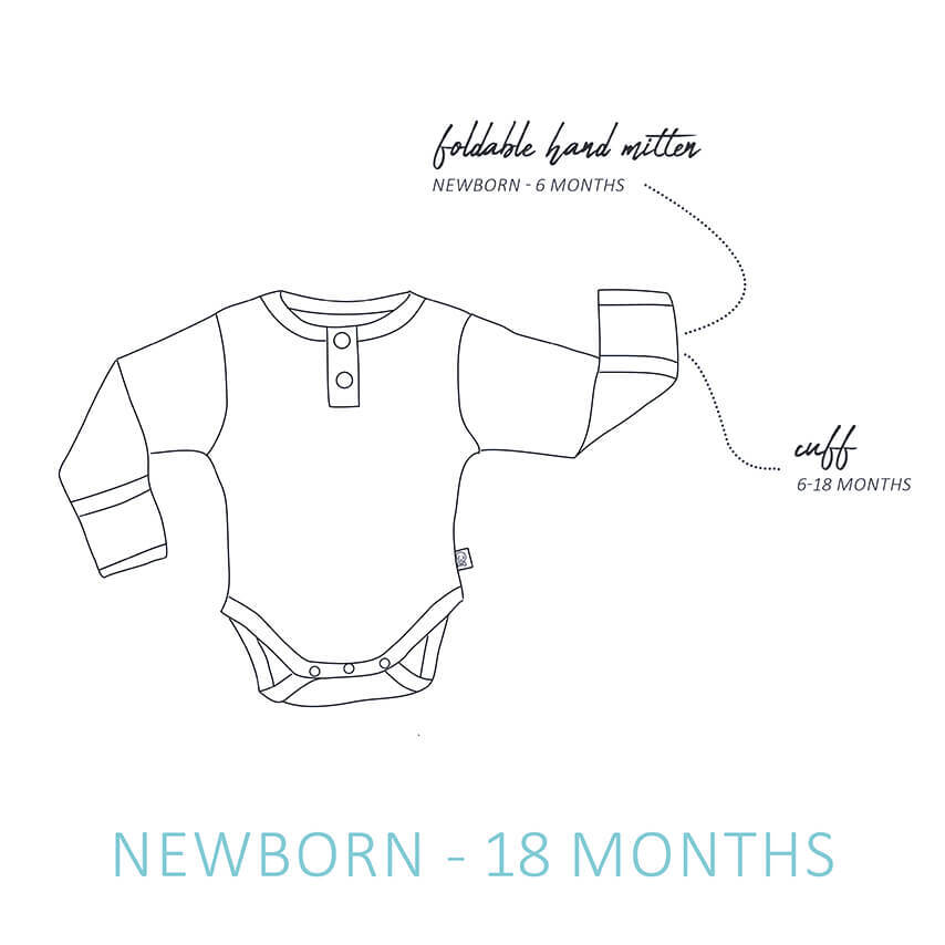 Organic Cotton Ribbed Long Sleeve Bodysuit for Babies - Soft & Snug Infant Onesie - Perfect for Playtime, Naptime & Photo Shoots