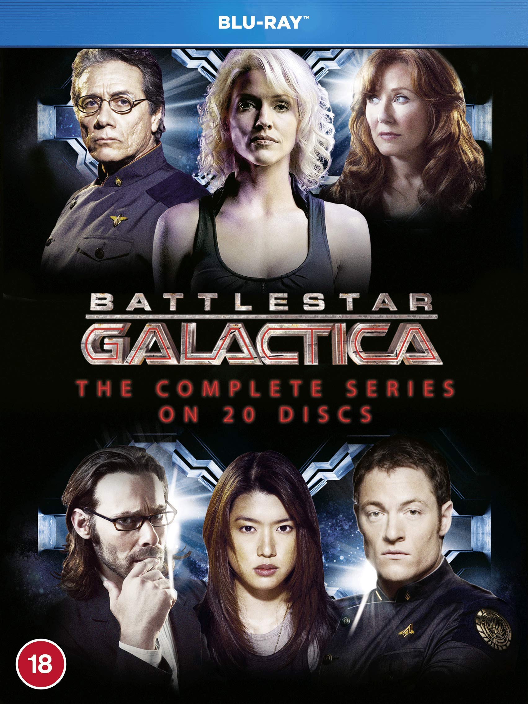 Battlestar Galactica: The Complete Series Blu-ray Box Set (Region-Free) | Sci-Fi TV Show Collection for Home Entertainment & Gift Giving