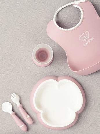 BabyBjorn Baby Dinner Set - BPA-Free Plastic Plates, Bowls & Utensils for Toddlers - Perfect for Home, Daycare & Travel Feeding