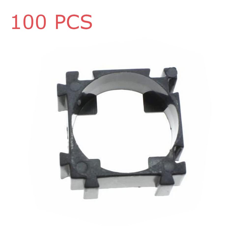 100pcs 18650 Battery Holder - Anti-Vibration Plastic Bracket for Lithium Batteries | Secure Support Stand for DIY Electronics, Flashlights & Power Tools