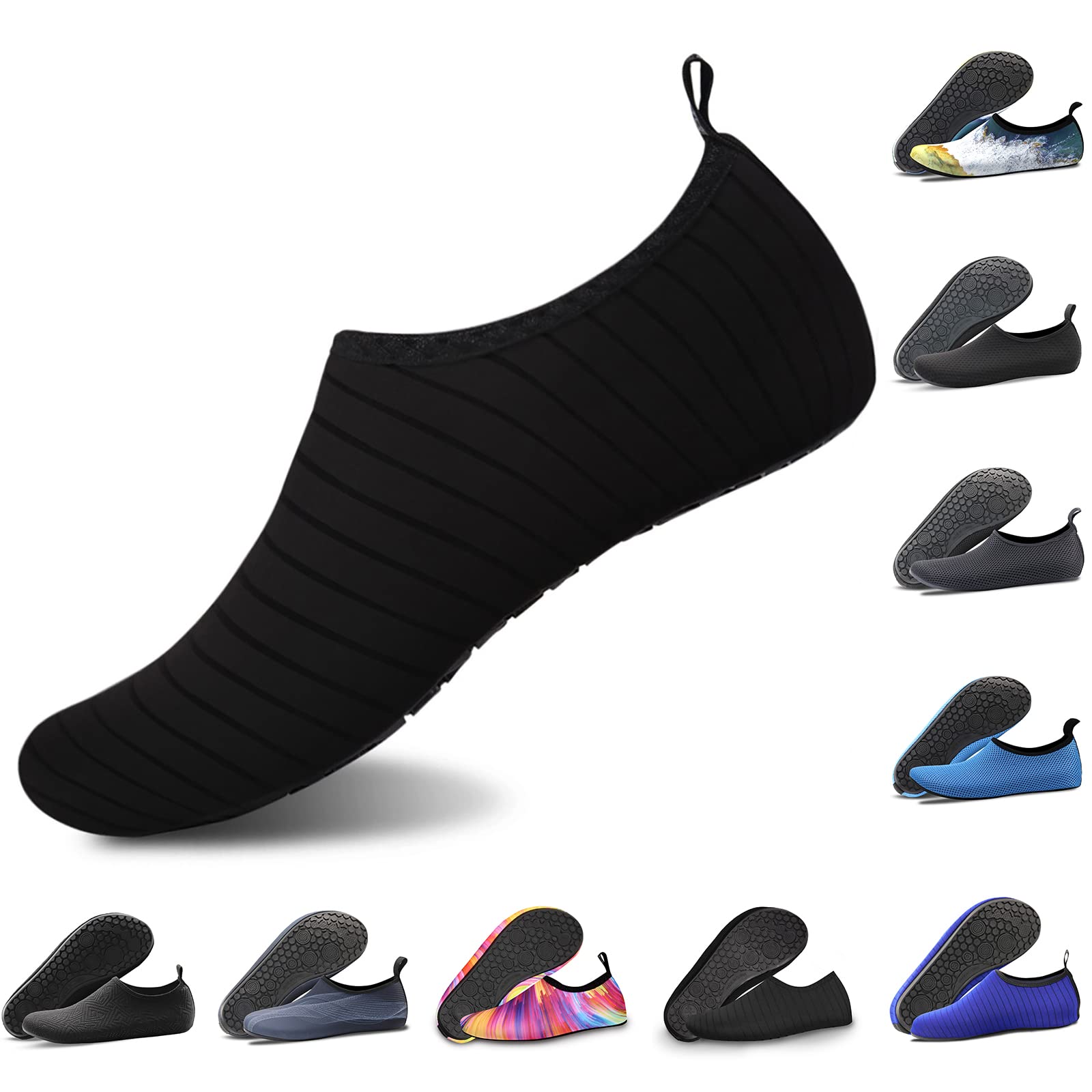 Women's Men's Kids Quick-Dry Water Shoes - Barefoot Aqua Socks for Swimming, Beach, Surfing & Water Sports | Lightweight & Comfortable for Pool, Yoga & Outdoor Activities