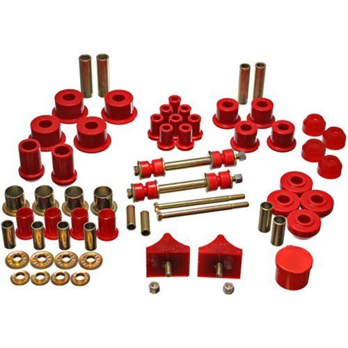 Energy Suspension 5.18104R Polyurethane Suspension Bushing Kit - Red - Improves Handling & Ride Comfort - Perfect for Off-Road, Racing & Daily Driving Vehicles