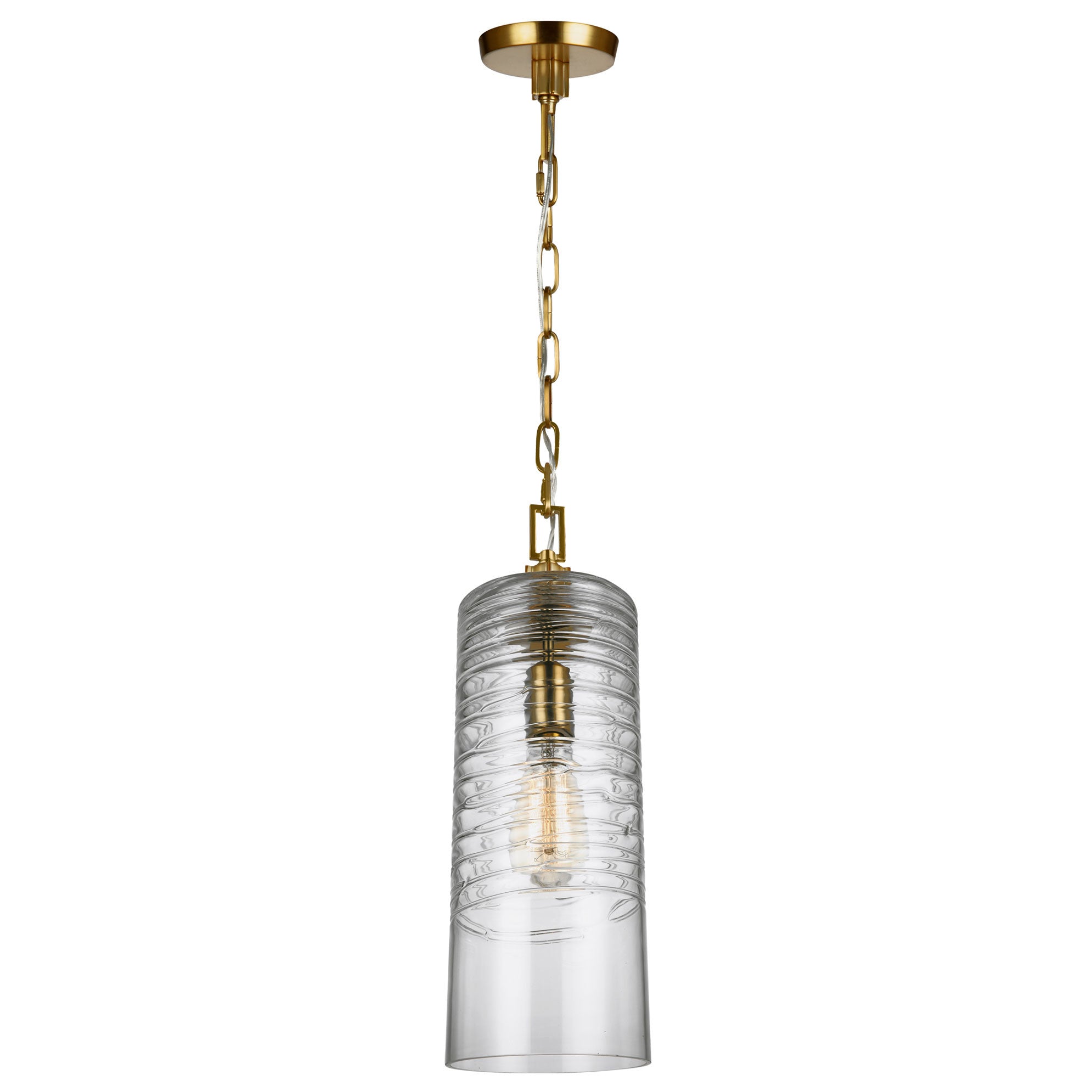 Draper Cylinder Pendant Light Fixture - Modern Industrial Ceiling Light for Dining Room, Kitchen, Living Room & Bedroom