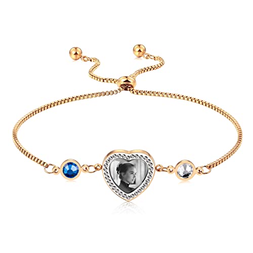 C4: 2 Birthstones +Rose Gold (Black & White Photo)