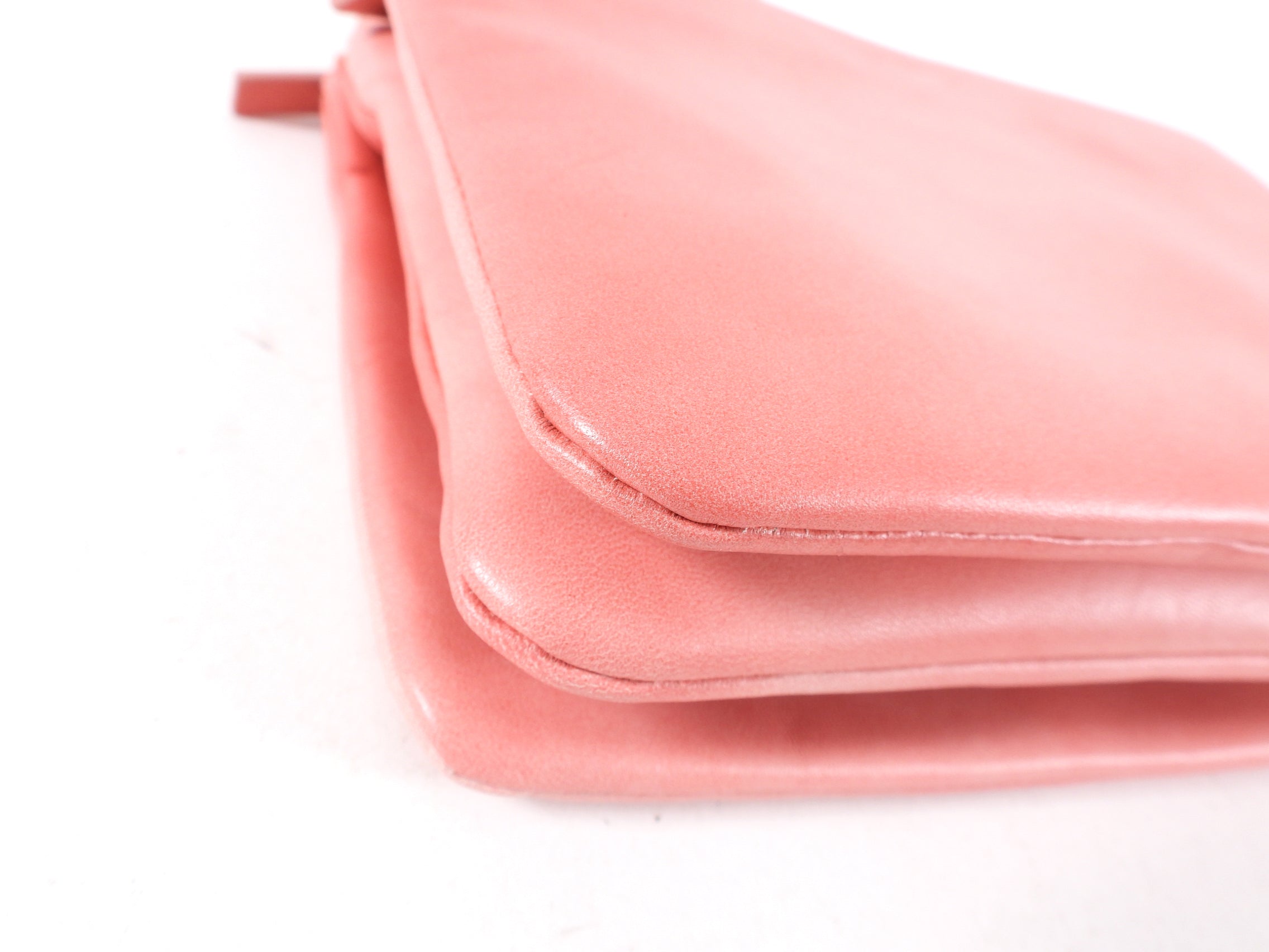 Celine Light Pink Leather Trio Crossbody Bag for Women | Luxury Designer Handbag | Perfect for Work, Travel & Evening Out