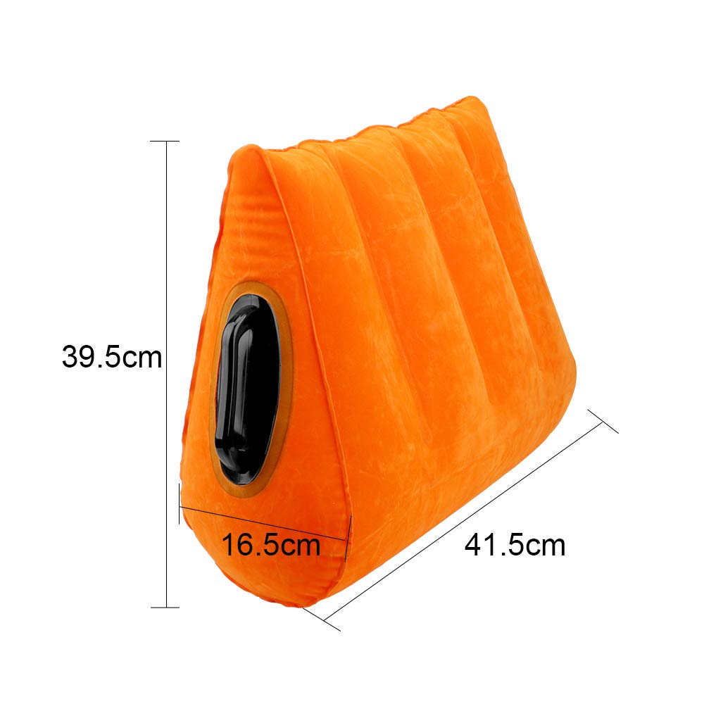 NOPNOG 16.34×15.55×6.5 Inch Inflatable Sex Ramp for Couples - Black Armrest PVC Adult Pillow for Enhanced Intimacy | Perfect for Bedroom, Massage & Spicing Up Your Love Life