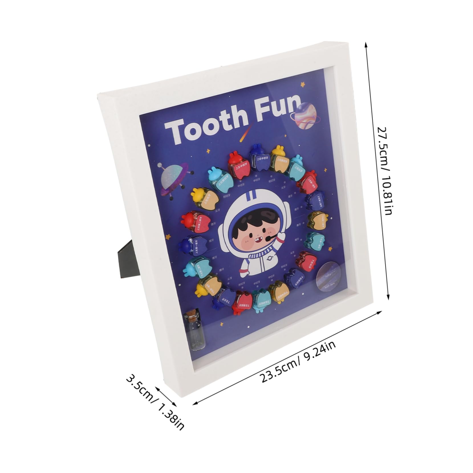 Hohopeti Kids Tooth Keepsake Box - First Tooth Organizer for Baby Teeth Storage, Durable Plastic Baby Tooth Holder - Perfect for Nursery, Baby Shower Gifts & Memory Preservation