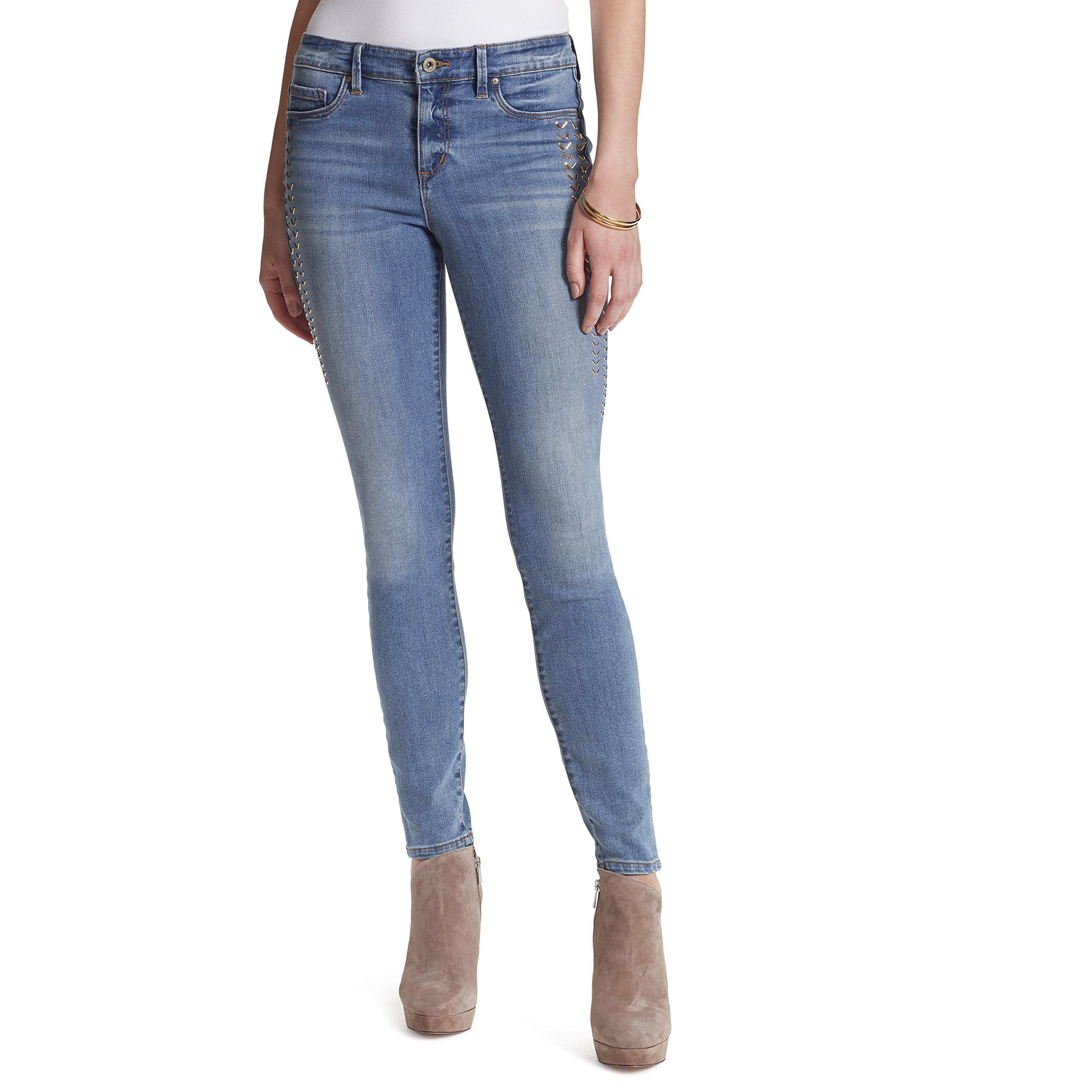 Jessica Simpson Women's Kiss Me Skinny Jeans - High Waist Stretch Denim Pants for Women | Perfect for Casual Wear, Date Night & Office Outfits
