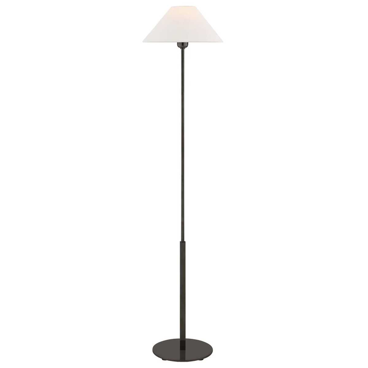 Stylish Bronze Hackney Floor Lamp with Linen Shade - Modern Living Room Lighting for Home & Office Decor