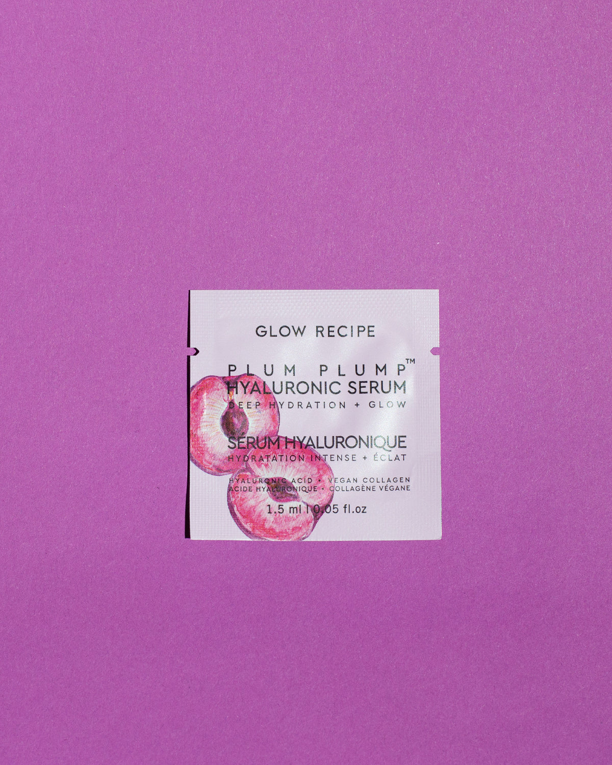 Plum Plump Hyaluronic Acid Serum Sachets - Hydrating Facial Treatment for Dry Skin | Perfect for Travel & Daily Skincare Routine
