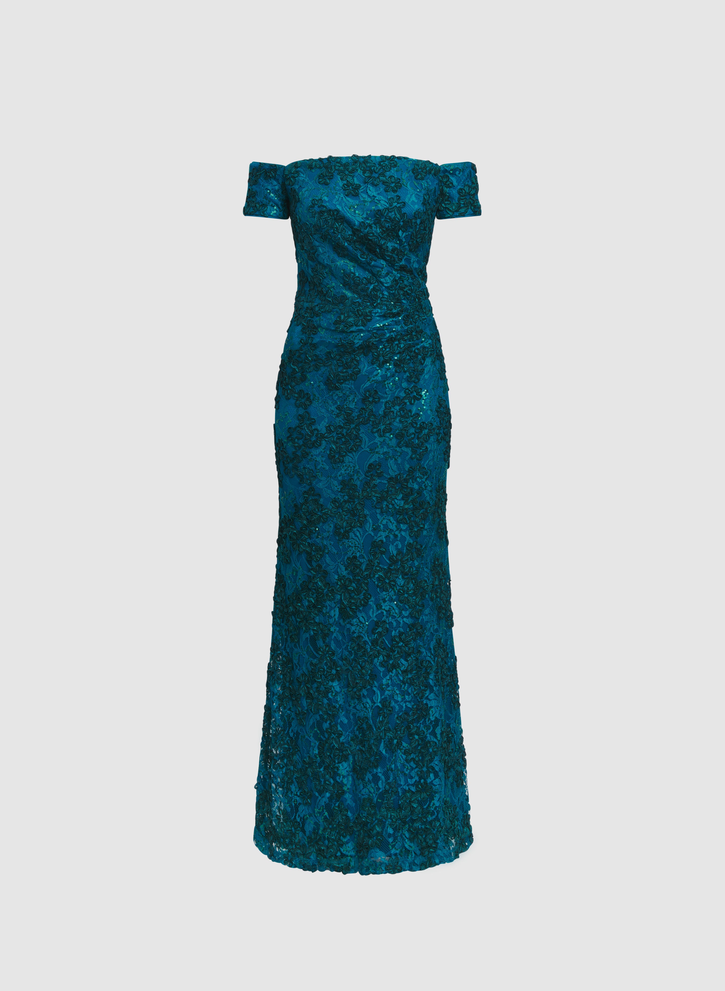 Elegant Embroidered Lace Off Shoulder Dress for Women - Summer Beach Party & Wedding Guest Outfit