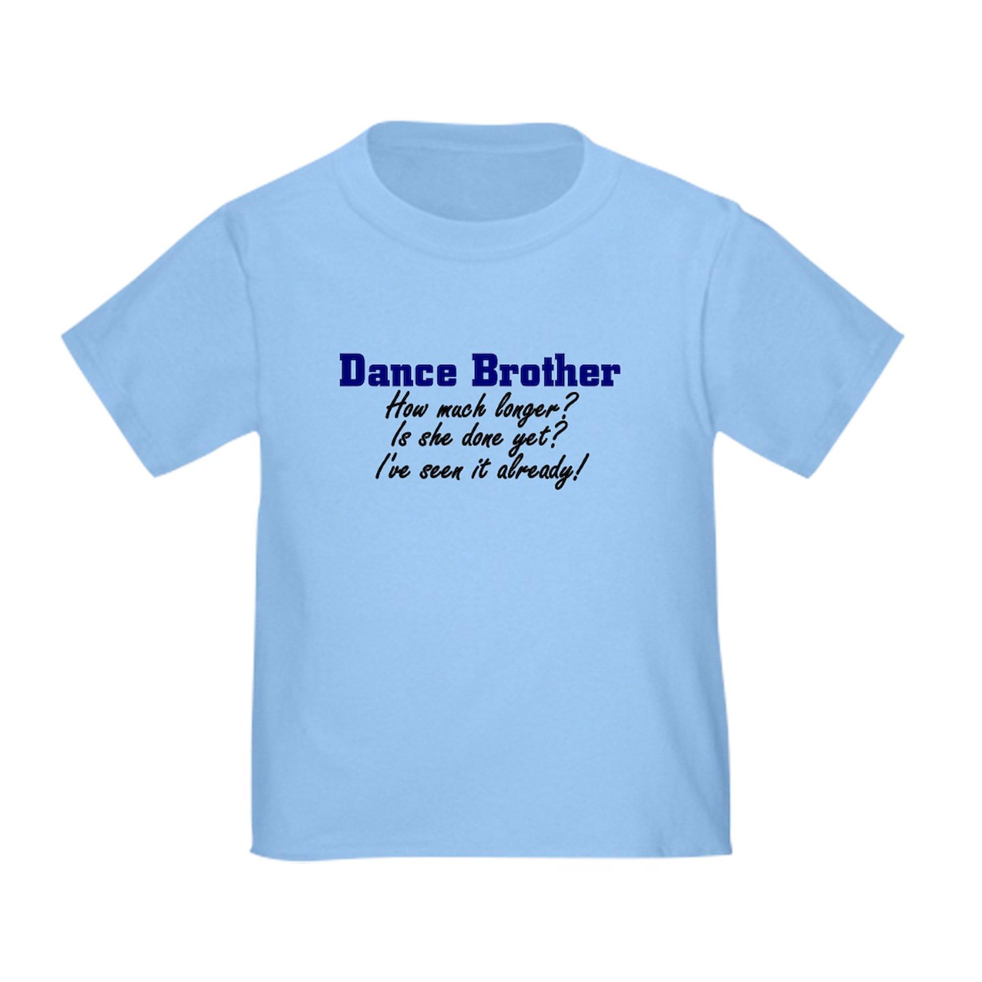 Dance Brother Graphic Tee - 100% Cotton Cute Toddler T-Shirt for Boys & Girls | Perfect for Dance Classes, Sibling Matching Outfits & Casual Wear