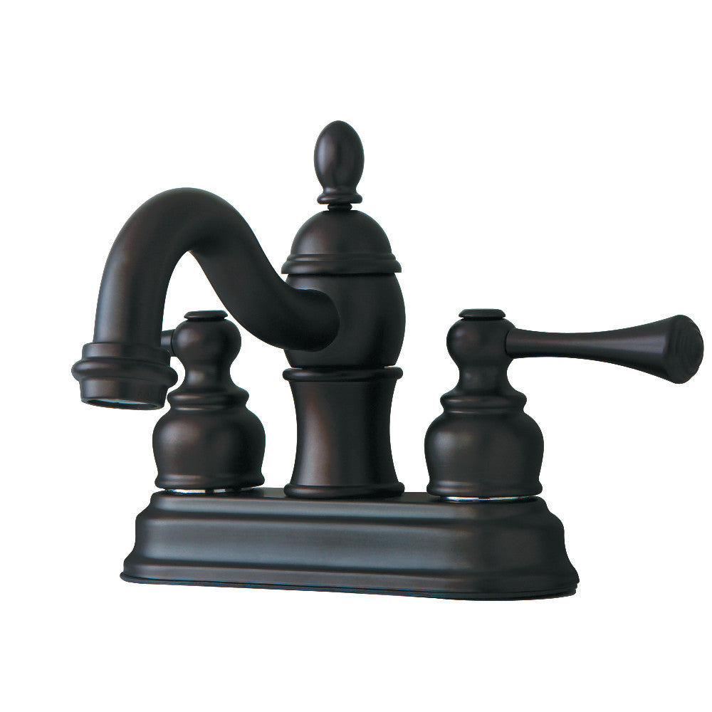 Kingston Brass KB3905BL 4-Inch Centerset Bathroom Faucet - Chrome Finish, Single Handle, Low Flow for Water Conservation - Perfect for Small Bathrooms, Powder Rooms & Vanities