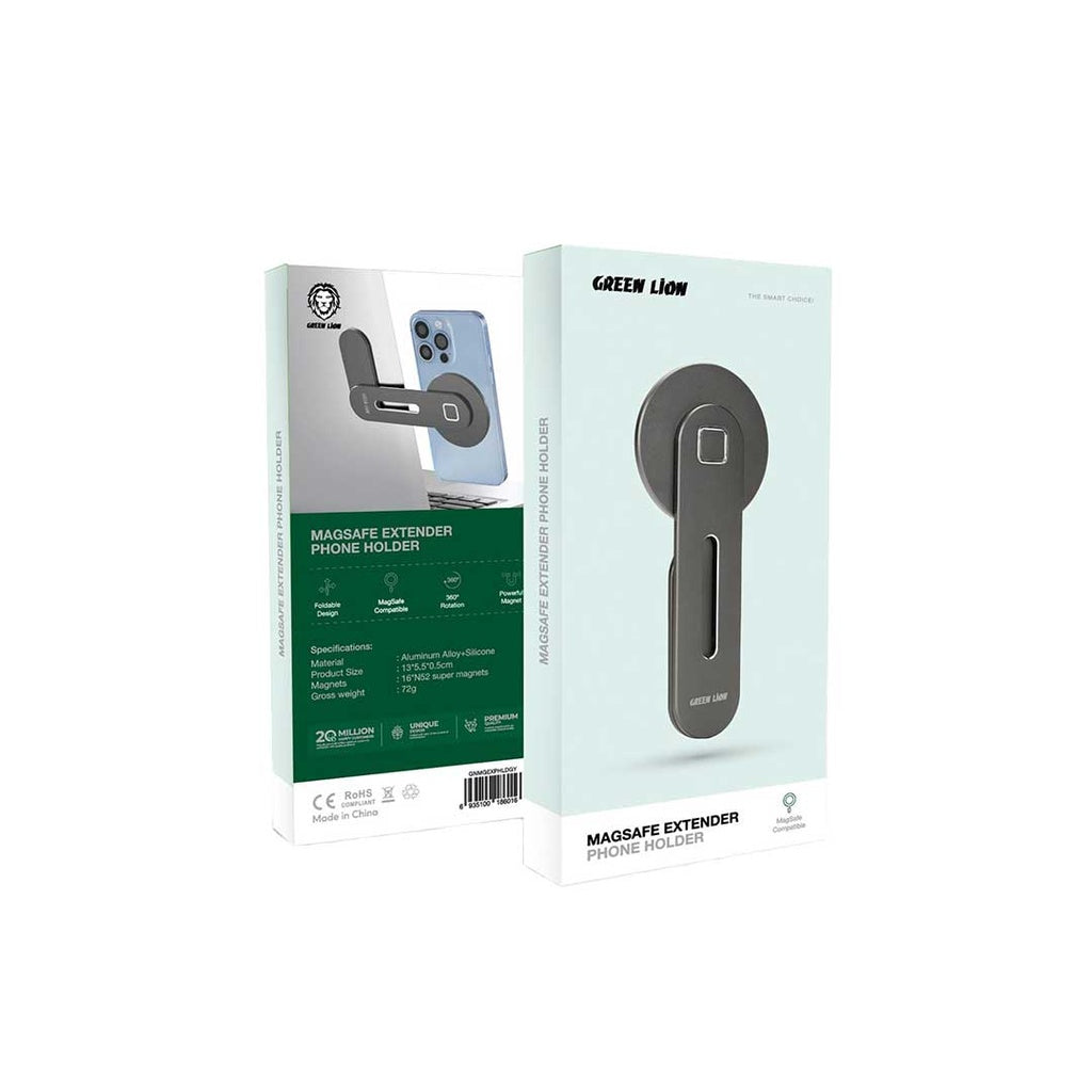 Premium Green Lion Magsafe Phone Holder - Magnetic Extender for iPhone 12/13/14/15 Pro Max - Perfect for Car Mount, Desk Stand & Hands-Free Viewing
