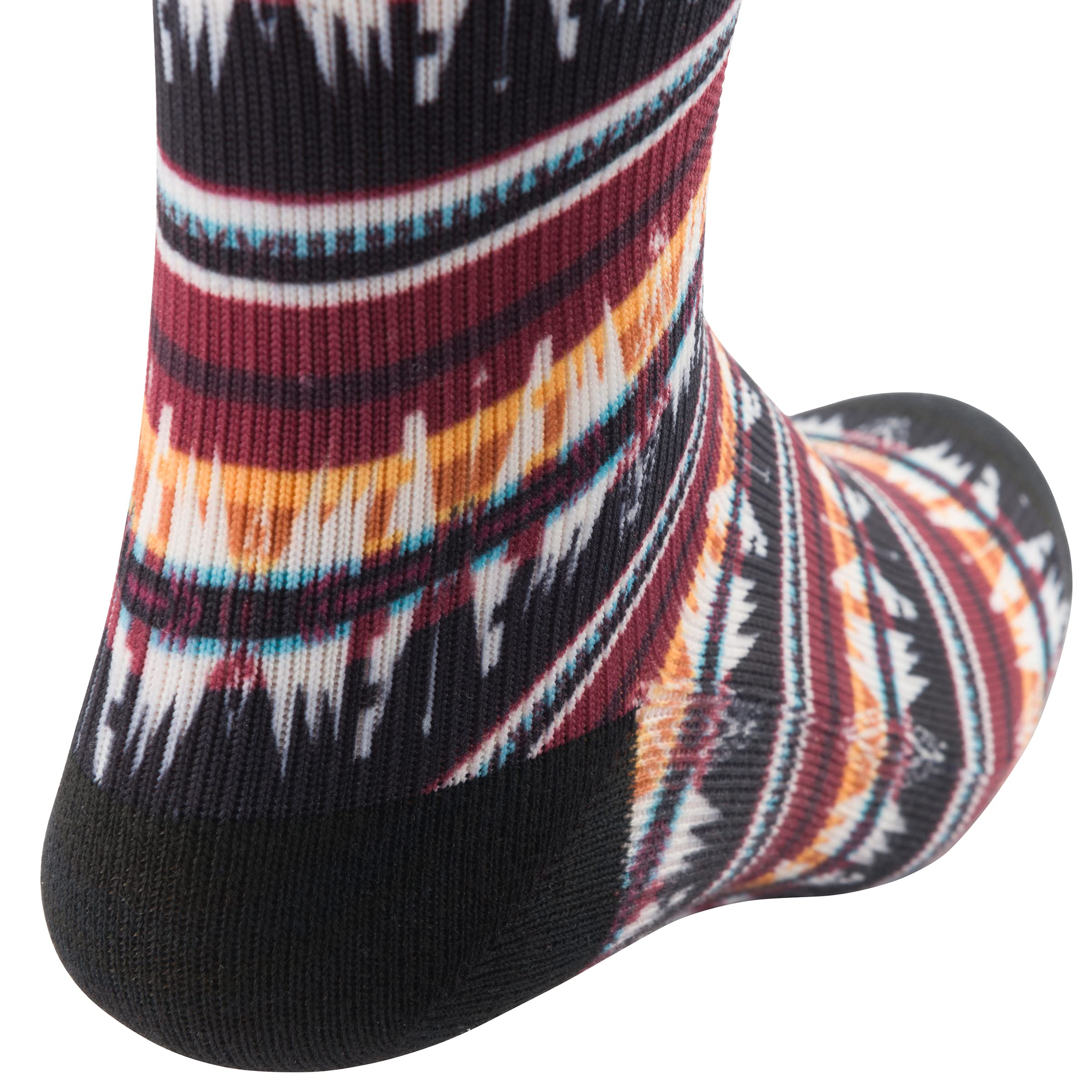 HOOey Men's Western-Inspired Athletic Boot Socks - Moisture-Wicking, Cushioned for Comfort - Perfect for Cowboy Boots, Work Boots & Outdoor Activities