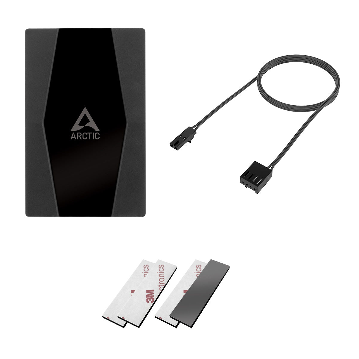 Arctic 10 Port PWM Fan Hub - High Speed PC Cooling Fan Controller for Gaming PC, Workstation, and Server - Perfect for Cable Management and Silent Operation