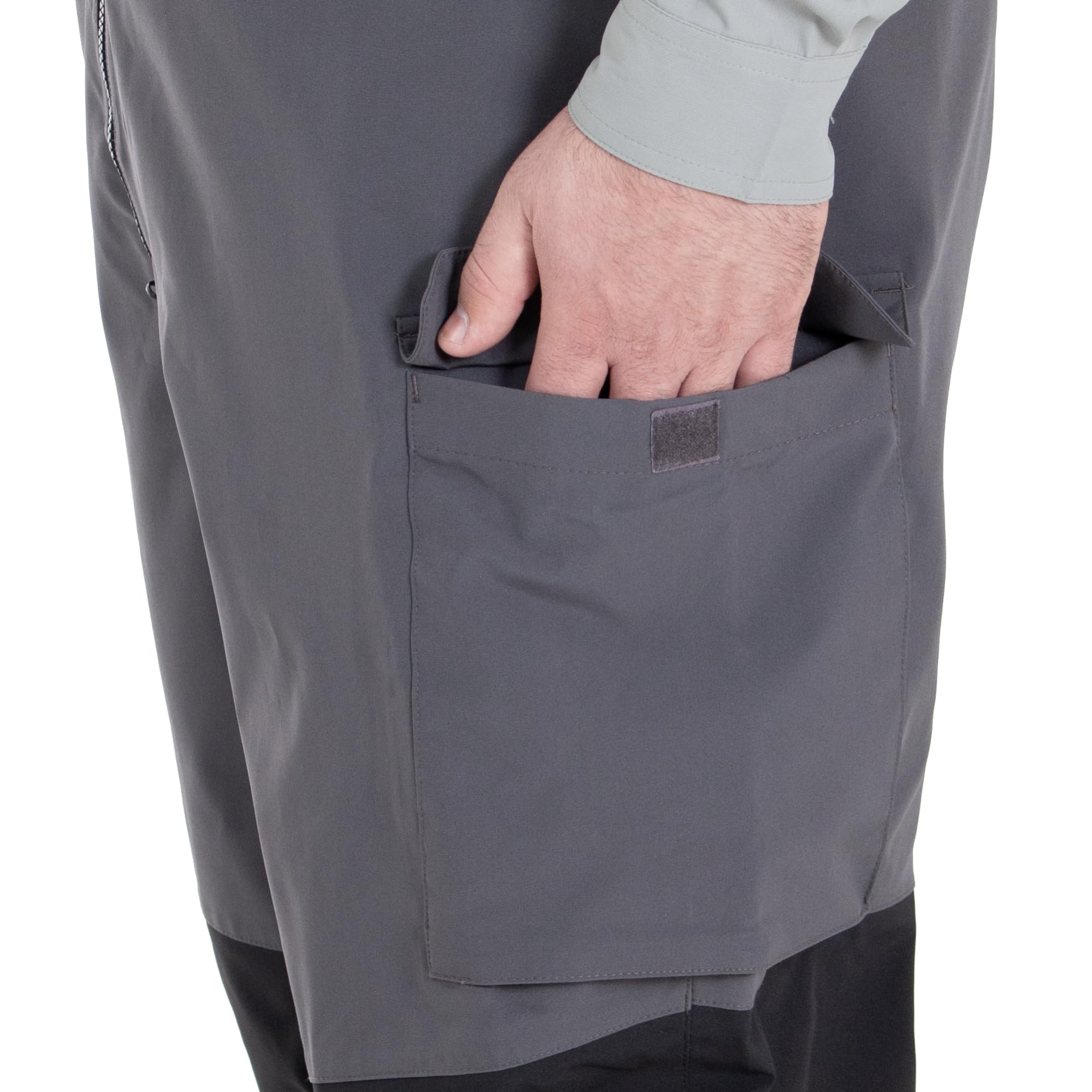 HABIT Men's Shadow Series Waterproof Fishing Rain Bib Pants - Durable & Comfortable for Outdoor Fishing, Hunting, and Hiking in Wet Weather