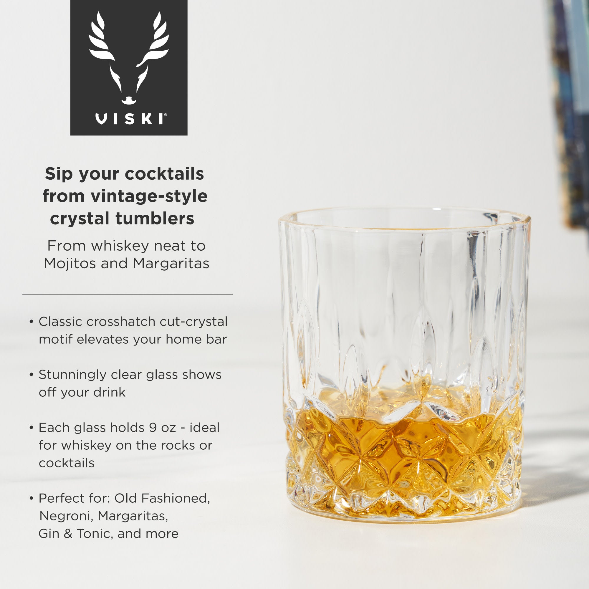 Premium Admiral Crystal Decanter and Whiskey Glass Set - 6 Piece Luxury Barware for Scotch, Bourbon & Wine - Perfect for Home Bars, Gifts & Entertaining