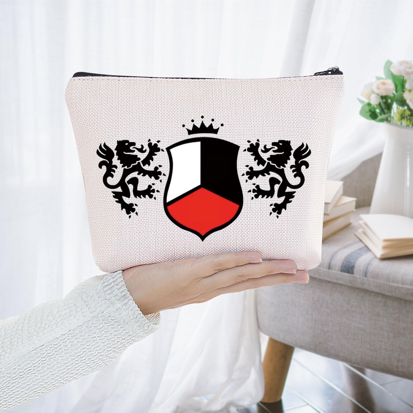 BWWKTOP Latin Music Themed Makeup Bag - Mexico Band Fans Gift, Cosmetic Pouch with Zipper for Singer Merchandise & Fan Accessories - Perfect for Concerts, Travel & Daily Storage (RDMusic)