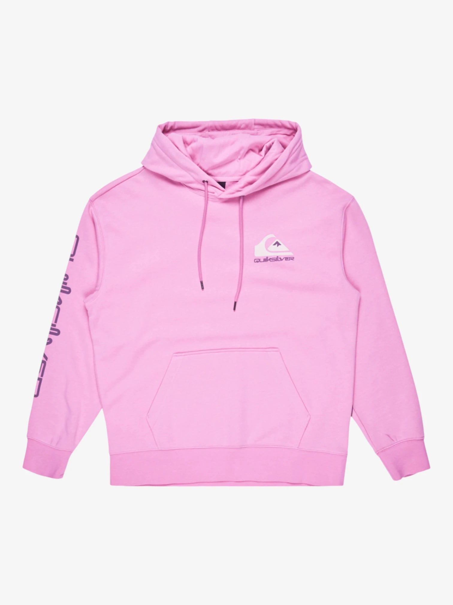 Quiksilver Omni Logo Pink Hoodie - Women's Casual Pullover Sweatshirt for Outdoor Activities & Everyday Wear