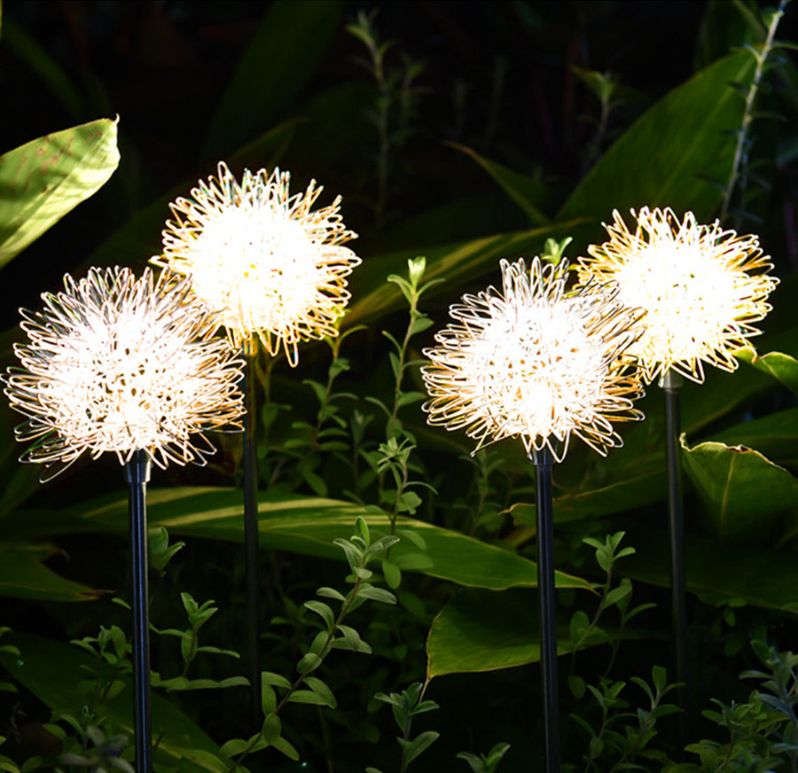 Solar Powered Dandelion LED Garden Light - Waterproof Outdoor Decorative Lighting for Patio, Yard, Pathway | Perfect for Landscape, Backyard, Wedding Decor