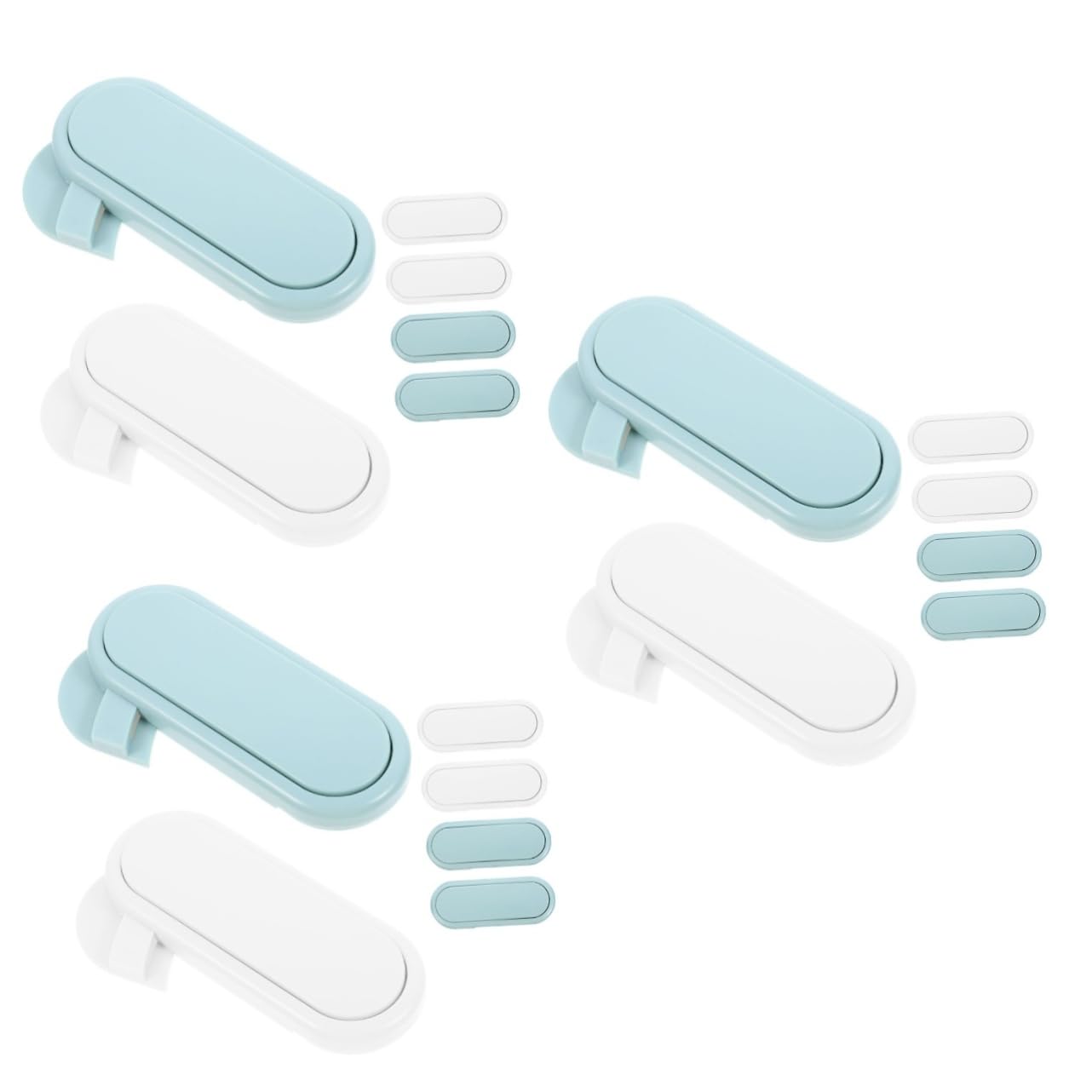 Totority 18-Piece Child Safety Cabinet Locks - ABS Plastic Baby Proofing Locks for Cabinets, Cupboards, Fridges & Drawers - Secure Your Home & Protect Kids from Hazards (Perfect for Kitchens, Bathrooms & Nursery Safety)