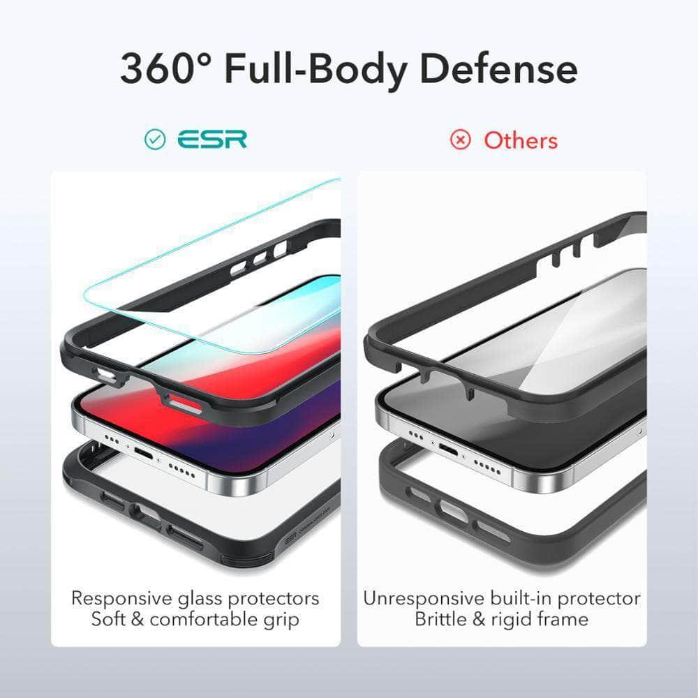 Premium Shockproof Full Body Case for iPhone 12 - Heavy Duty Protection with Screen Protector & Camera Cover | Perfect for Outdoor Adventures, Work & Daily Use