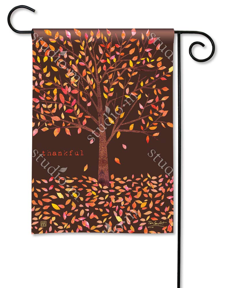 BreezeArt Thankful Garden Flag 31404 - Outdoor Decorative Flag for Patio, Yard, and Seasonal Home Decor
