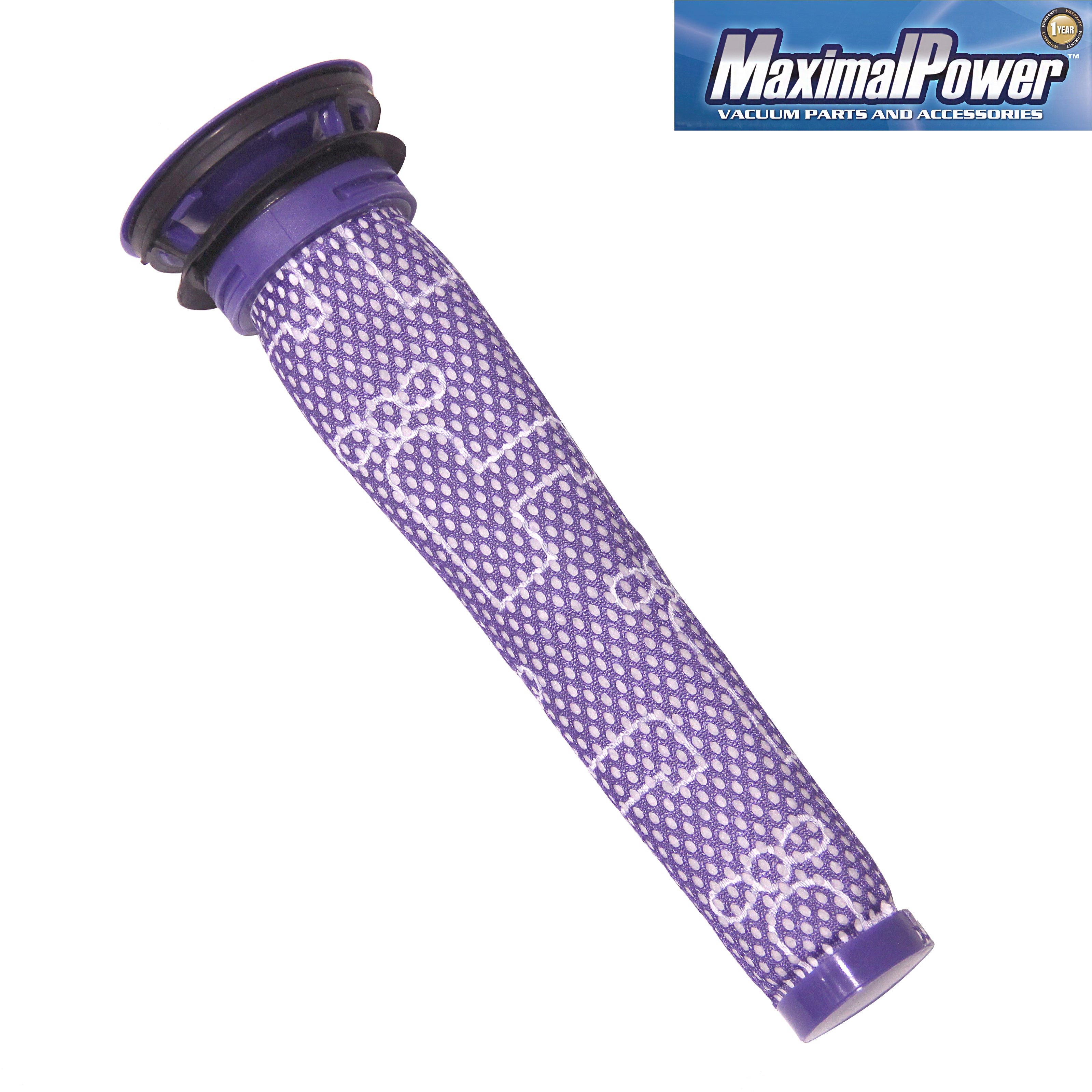 MaximalPower Pre HEPA Filter Replacement for Dyson V6 V7 V8 DC58 DC59 Vacuum Cleaners - Compatible with Part #965661-01 - Improves Air Quality for Allergy & Pet Owners - Perfect for Home, Office & Car Cleaning