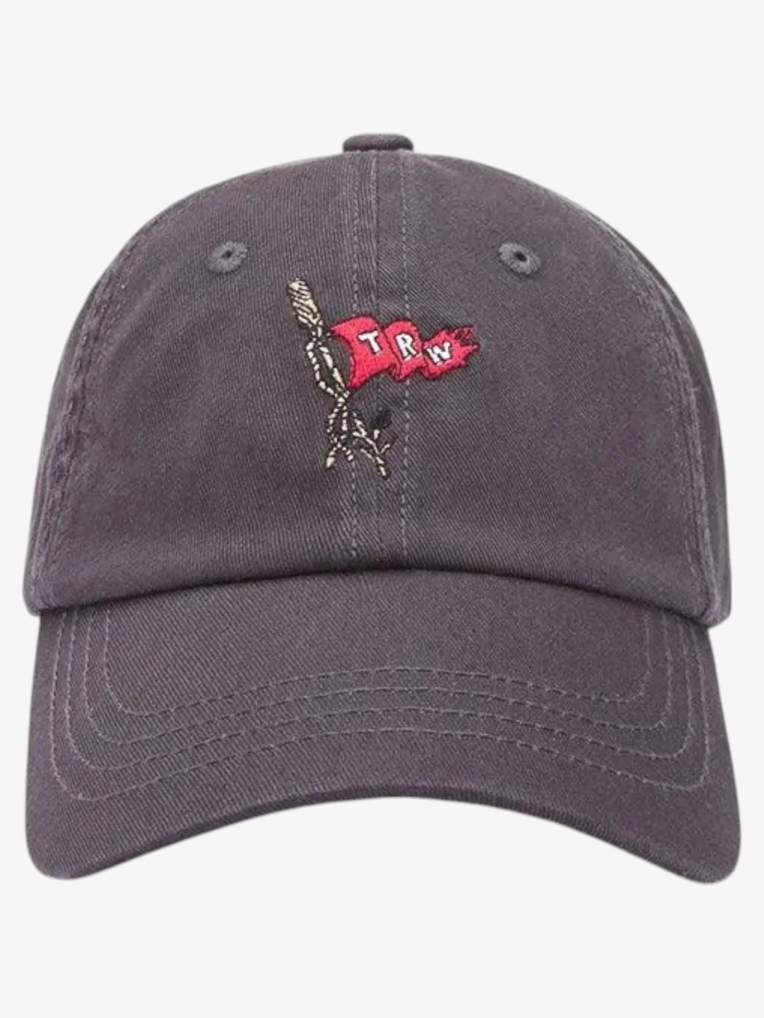 Trown TRW Kids Baseball Cap - Dark Gray Adjustable Cotton Hat for Boys & Girls | Perfect for Outdoor Sports, School, and Daily Wear