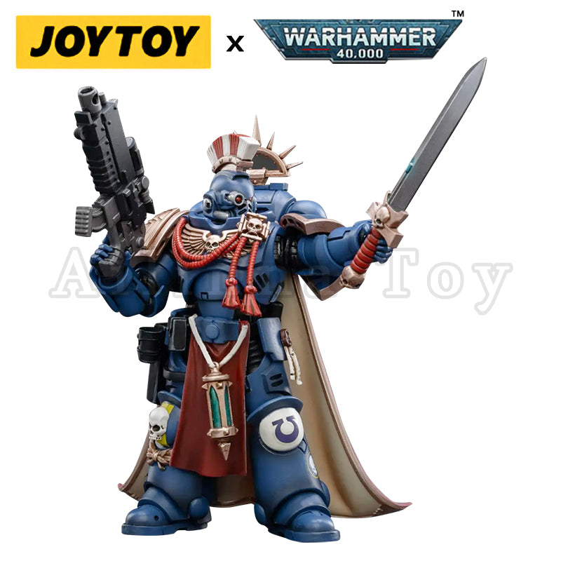 JOYTOY 1/18 Scale Warhammer 40K Ultramarines Primaris Captain Sidonicus Action Figure - Collectible Model for Warhammer Fans & Tabletop Gaming