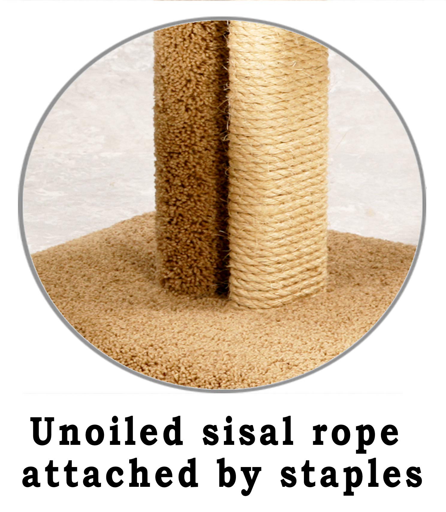 Premium Solid Wood Triangle Cat Scratching Post with Sisal & Carpet Poles - Handmade in USA, Natural Green - Perfect for Indoor Cats, Furniture Protection & Playtime Enrichment