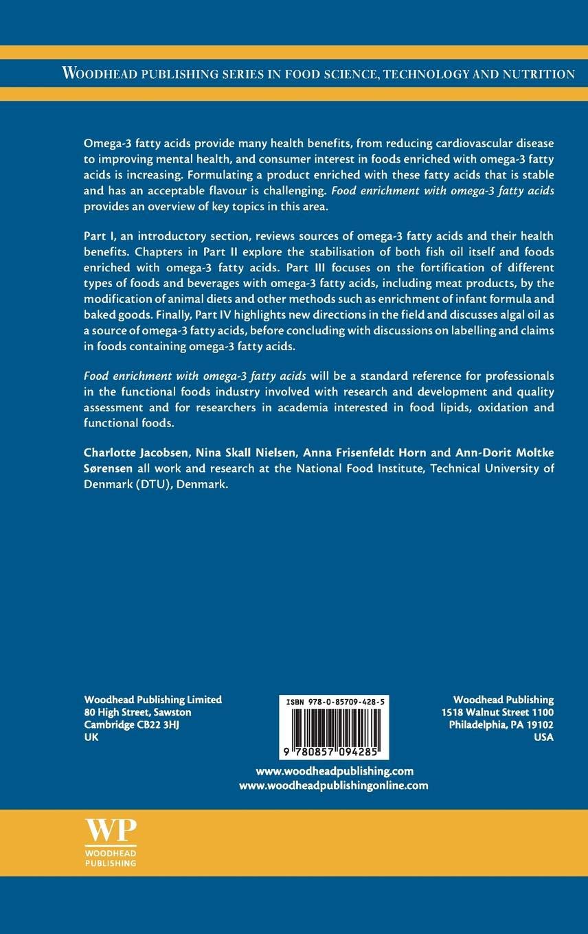Food Enrichment with Omega-3 Fatty Acids - Woodhead Publishing Food Science Book | Essential Guide for Nutritionists & Food Technologists | Perfect for Research, Product Development & Health Studies