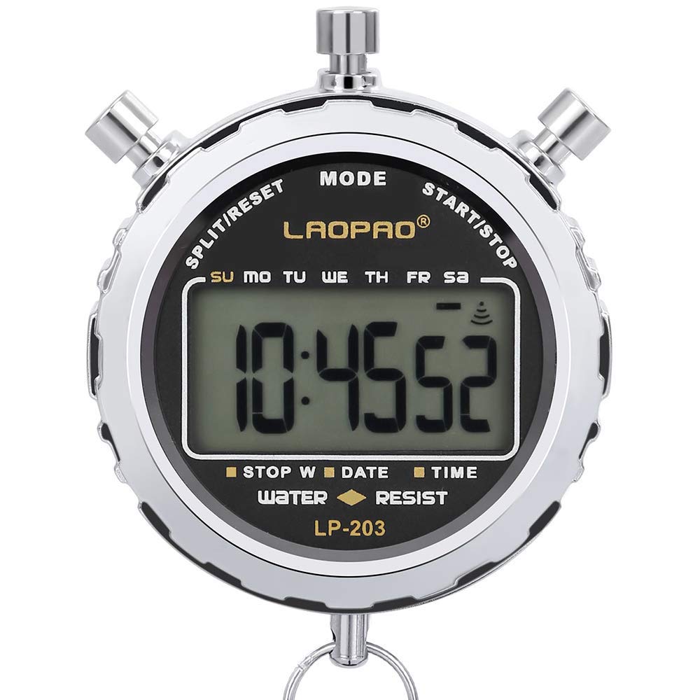 LAOPAO Waterproof Digital Stopwatch Timer - Sports Stopwatch with Large Display for Coaches, Referees, Training & Competitions | Perfect for Track Meets, Swimming, Basketball Games & Fitness Timing