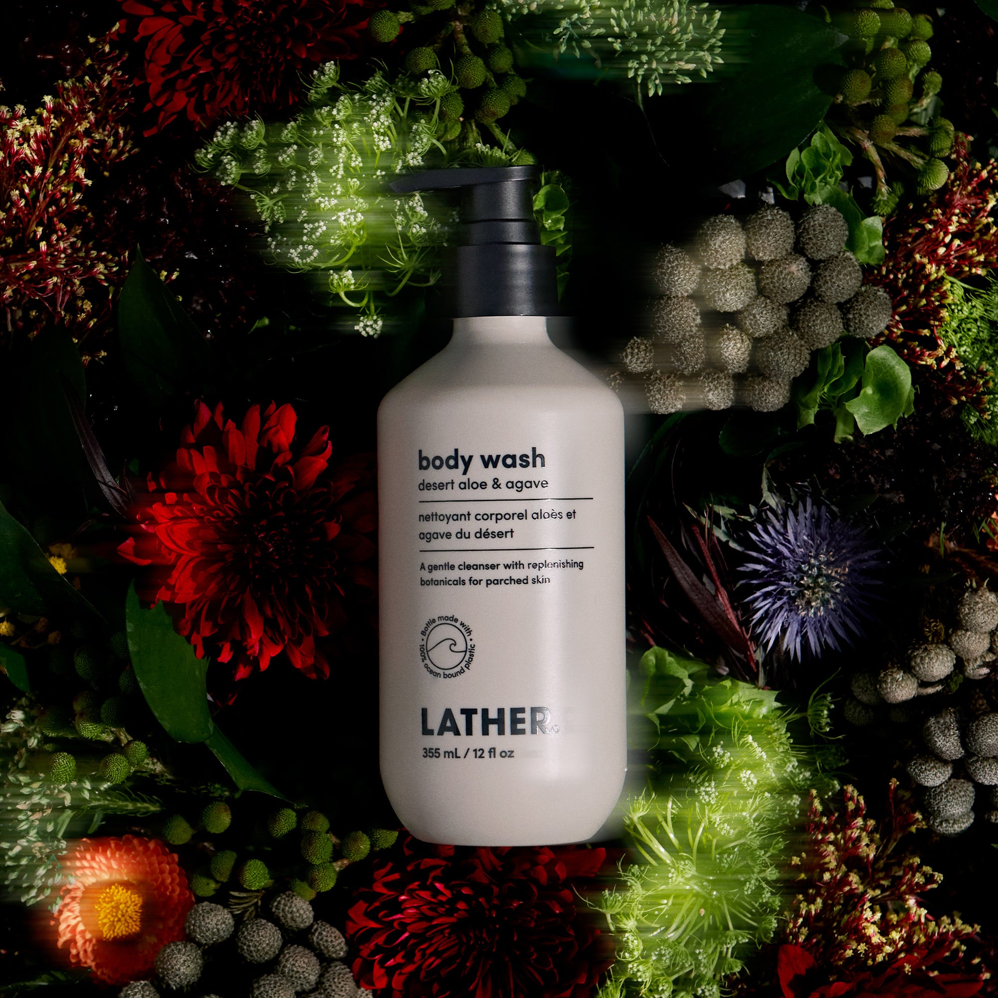 Natural Desert Aloe & Agave Body Wash for Dry Skin - Hydrating & Soothing Shower Gel for Men & Women - Perfect for Post-Workout, Morning Refresh & Spa Relaxation