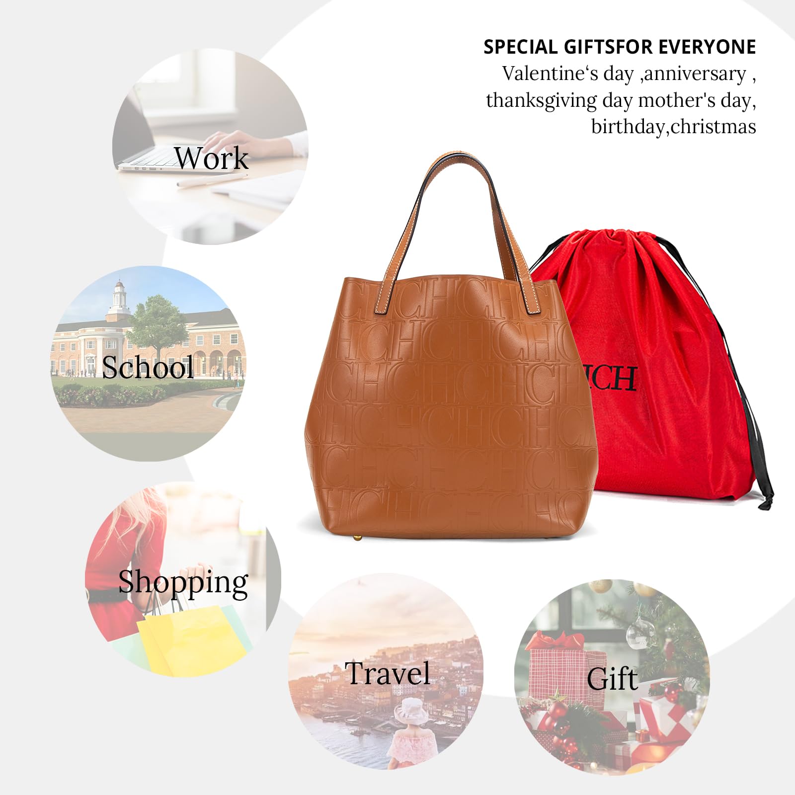 Stylish Women's Large Capacity Shoulder Bag - Simple Letter Print Solid Color Handbag for Work, Travel & Daily Use