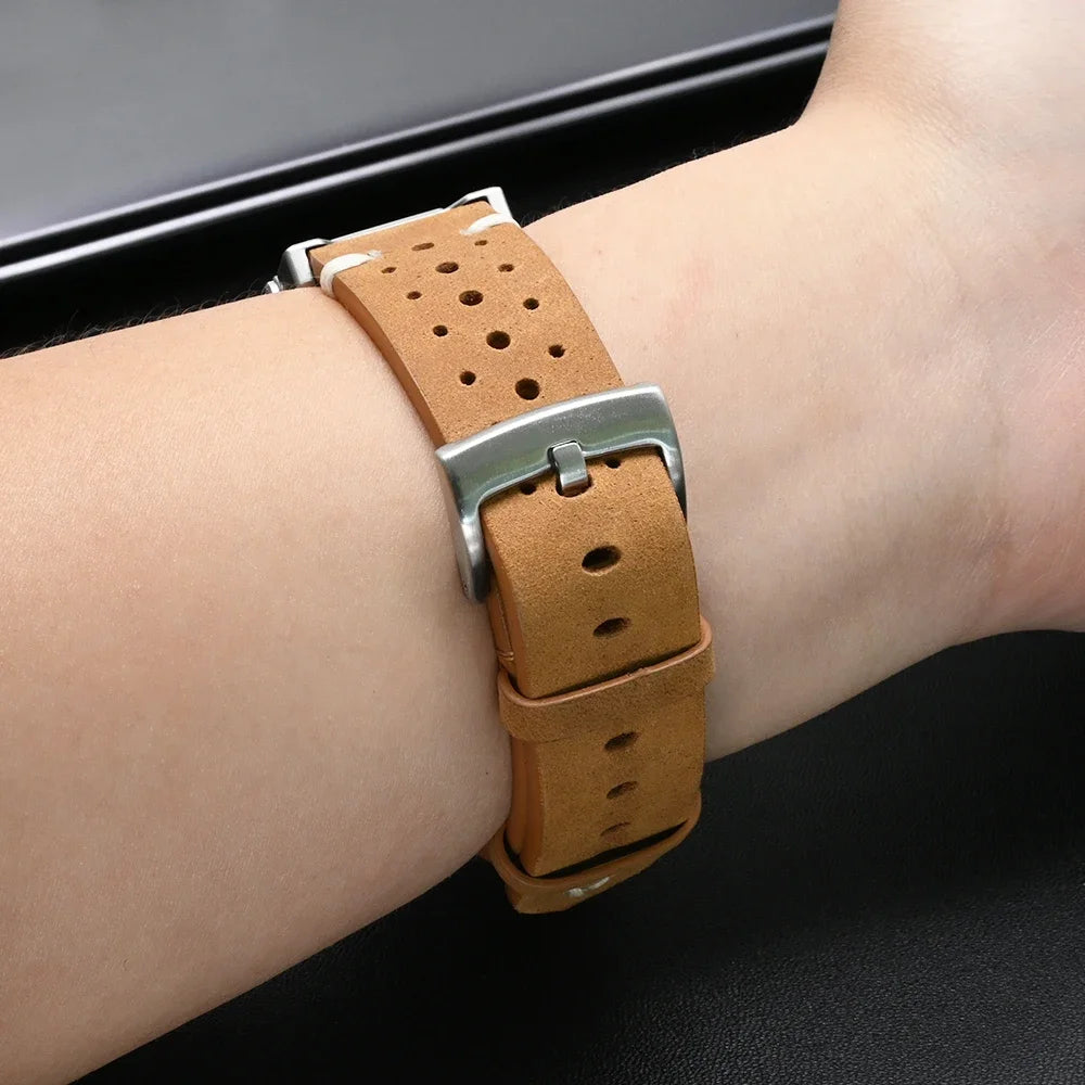 Premium Genuine Leather Band for Samsung Galaxy Ultra Watch - Durable & Stylish Cowboy Design for Men - Perfect for Outdoor Adventures, Work & Casual Wear